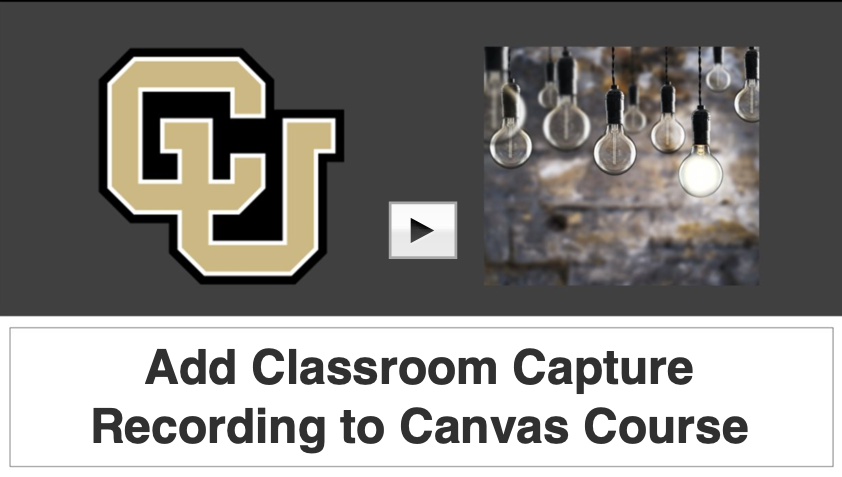 Add classroom capture to canvas video