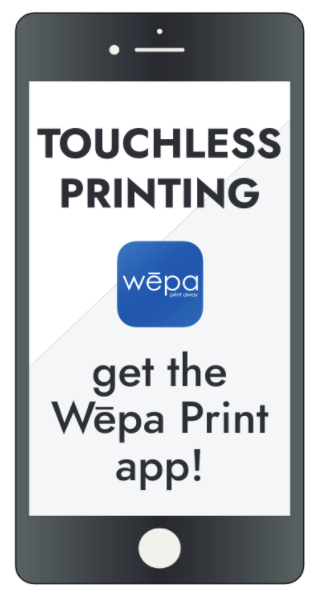download the wepa app for touchless printing