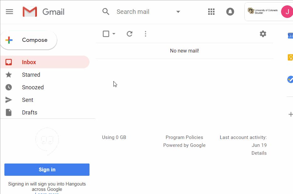 The location of the Contacts app is shown in the Google Apps box in the upper toolbar in the new Gmail interface.
