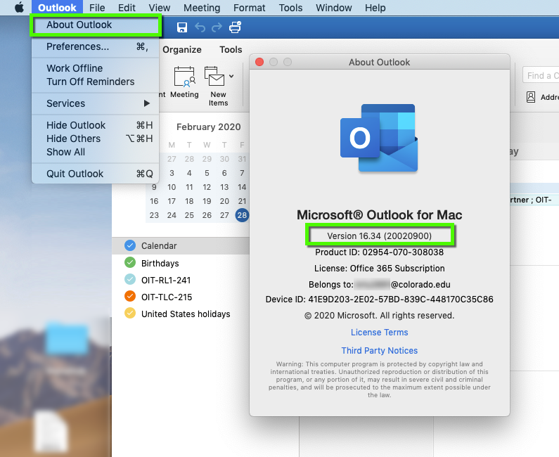 set imap retentin policy in outlook for mac