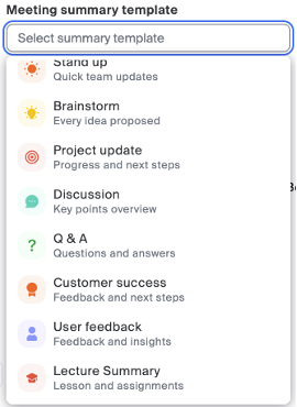 Meeting Summary Templates