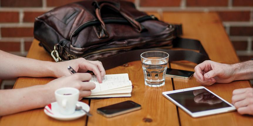 phones & tablets on table