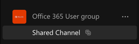 Teams Shared Channel user's view