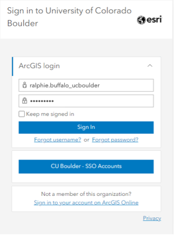 ArcGIS online login 
