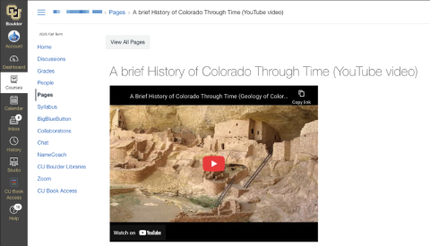 Screenshot of a video that is not converted, still using YouTube video player