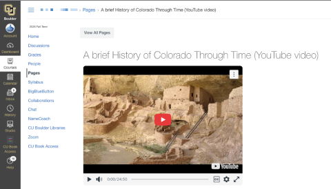 Screenshot of a video that was converted using the YouTube Migration tool