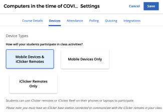 Professors use clickers to track attendance, participation