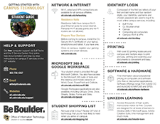 Thumbnail image of the spring 2026 Getting Started with Campus Technology Guide for students.