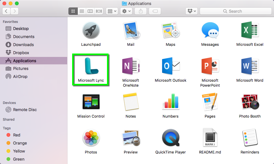 Microsoft lync for mac