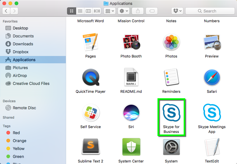 skype for business mac