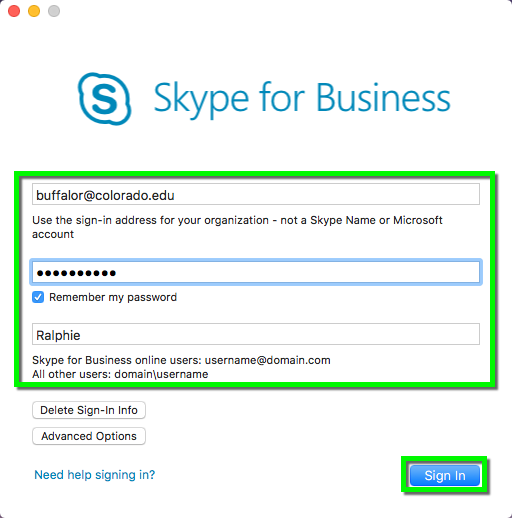 microsoft 365 for mac skype meeting setup