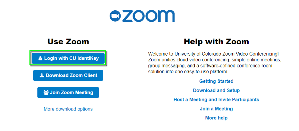 Zoom - Add Domain Based Authentication to Scheduled Meetings | Office of Information Technology