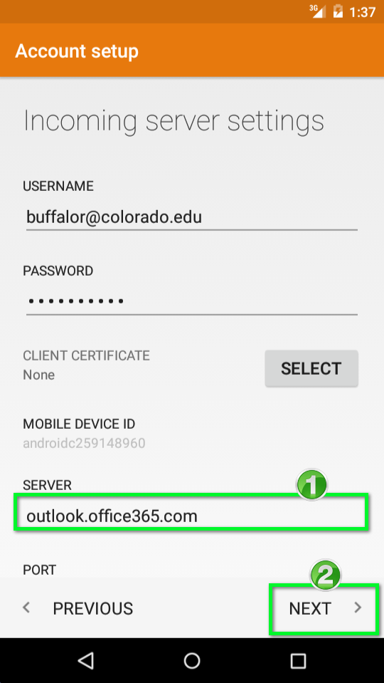 email settings lookup office365