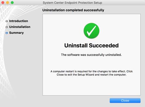 how to uninstall endpoint protection for mac