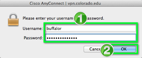 How to obtain cu login name and identikey password on oit.colorado.edu for mac vpn uswers