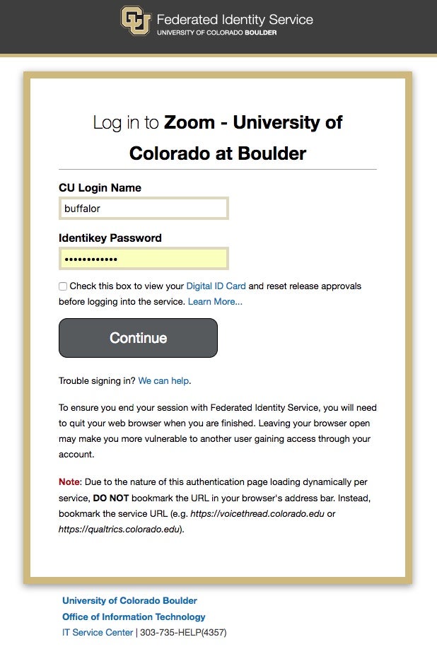 obtain cu login name and identikey password on oit.colorado.edu for mac private users