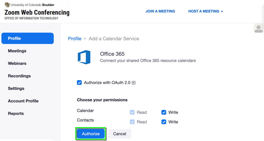 Zoom - Schedule a Meeting with the Microsoft Zoom Add-in for Outlook |  Office of Information Technology